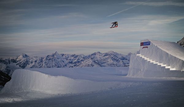 Snowboarden im Fun-Park